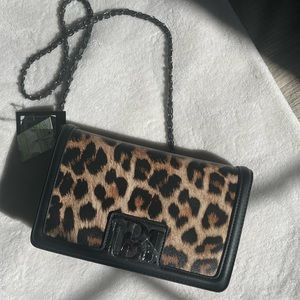 Badgley Mischka leopard bag